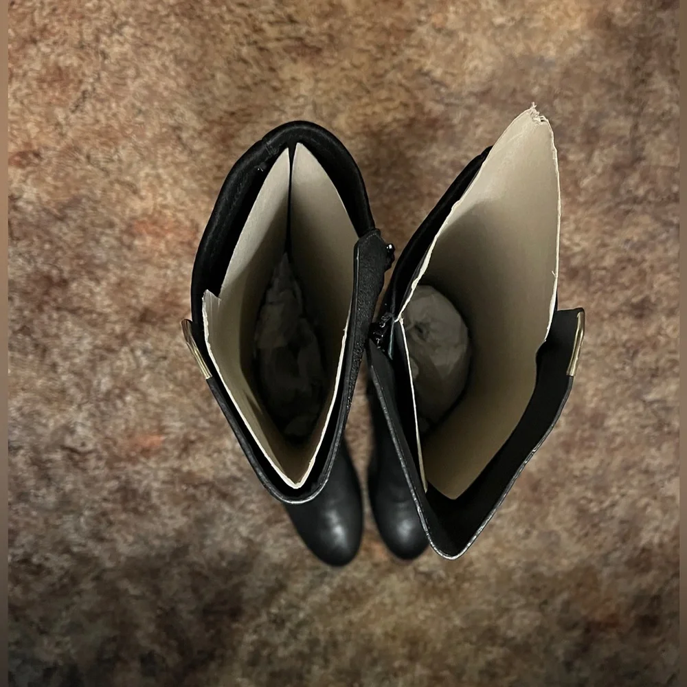 🎈 NWOT 🎈 Cole Haan black leather boots - Picture 6 of 7